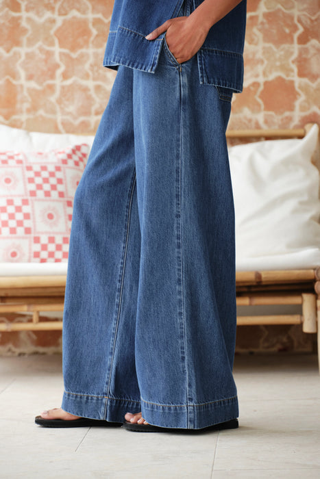 Andie Wide Leg Drawstring Pant