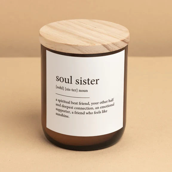 SOUL SISTER - 'Dictionary Meaning Soy Candle'