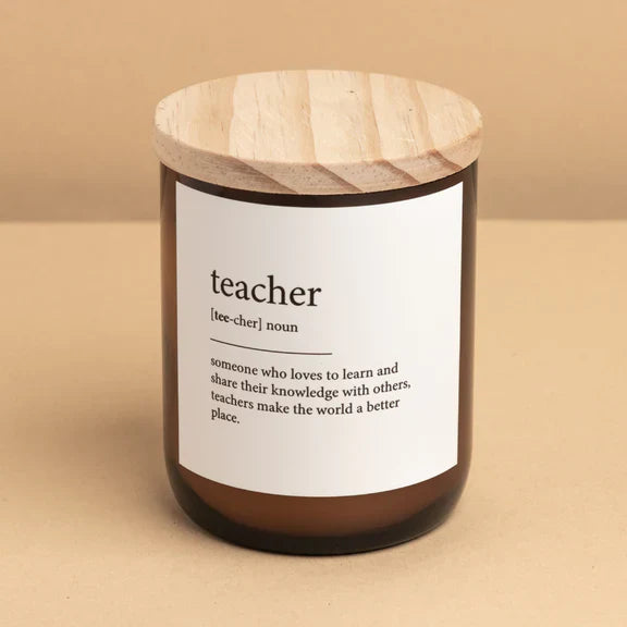 TEACHER - 'Dictionary Meaning Soy Candle'