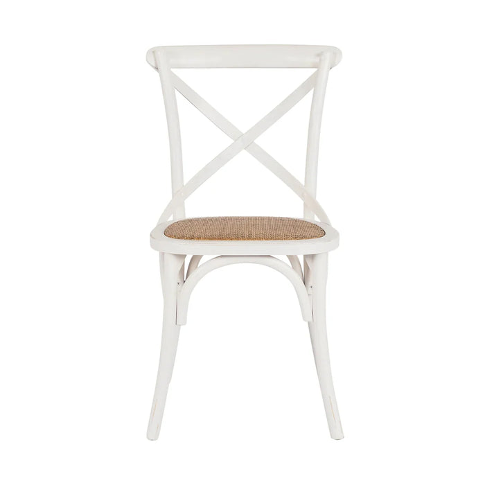 Crossback Dining Chair in White