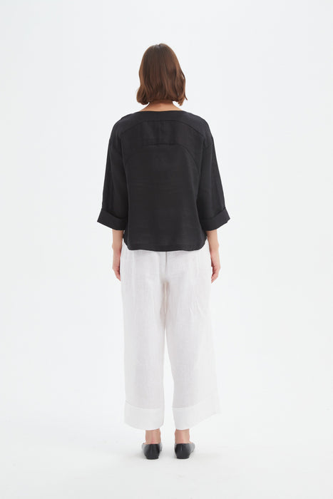Pleat Hem Top