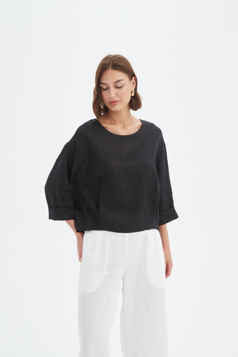 Pleat Hem Top