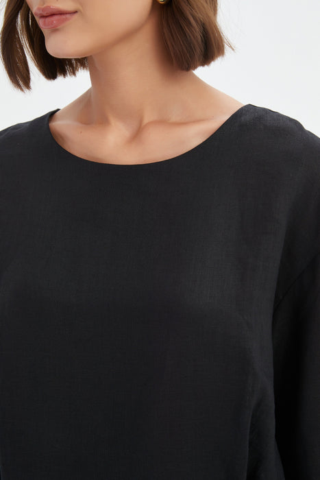 Pleat Hem Top