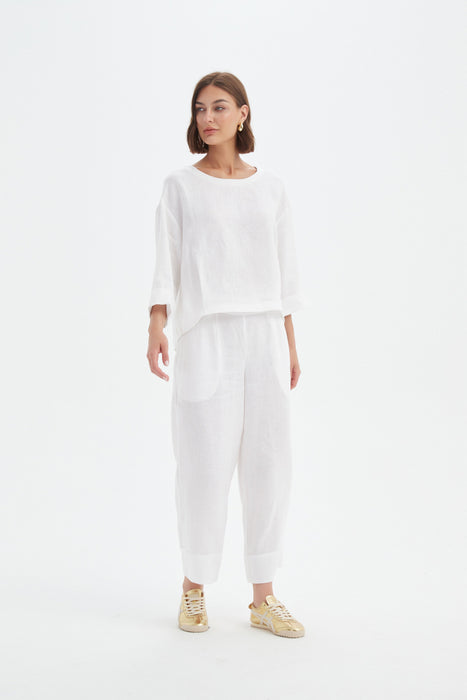 Pleat Hem Top