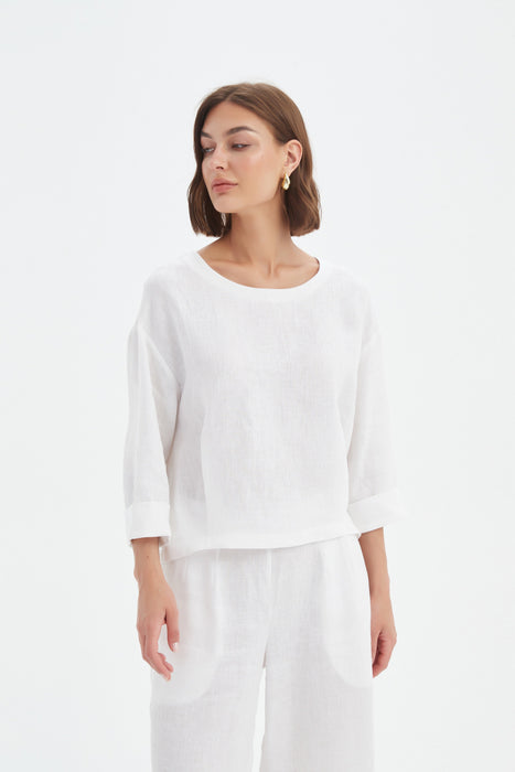 Pleat Hem Top