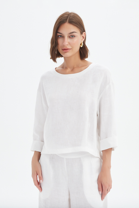 Pleat Hem Top