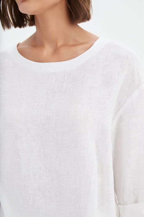 Pleat Hem Top