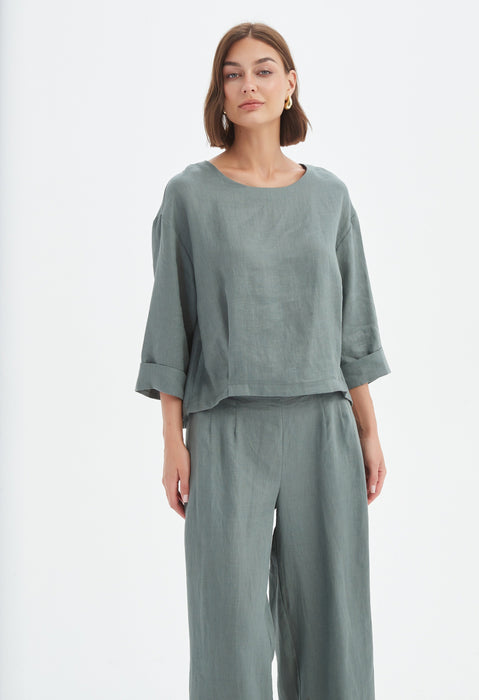 Pleat Hem Top
