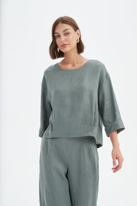 Pleat Hem Top