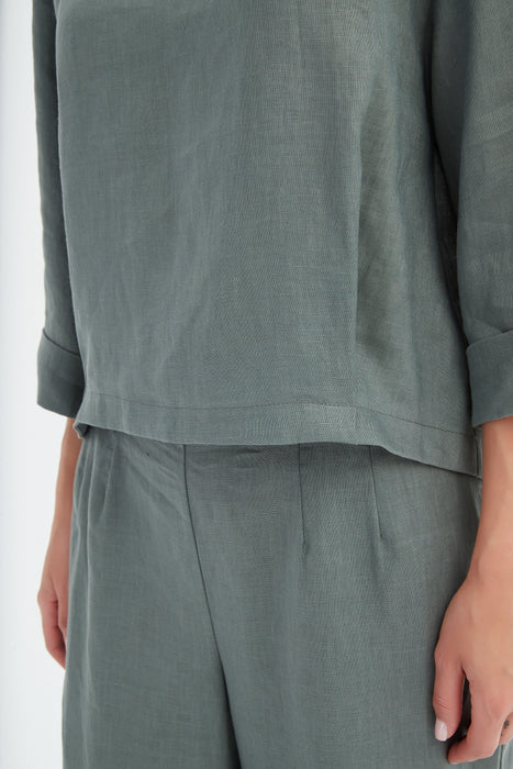 Pleat Hem Top