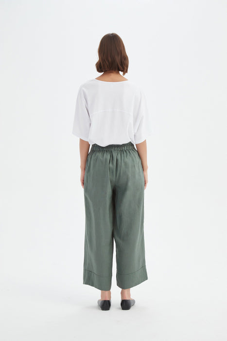 Wide Leg Linen Pant