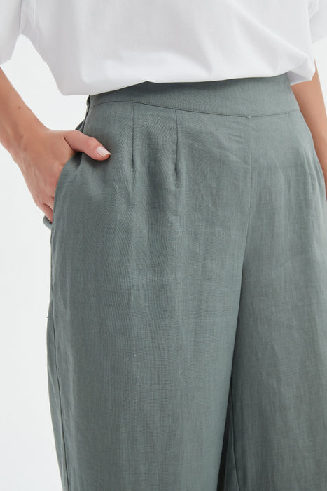 Wide Leg Linen Pant