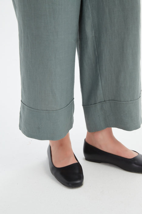 Wide Leg Linen Pant