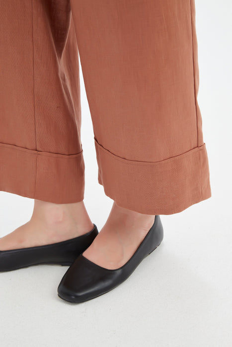 Wide Leg Linen Pant
