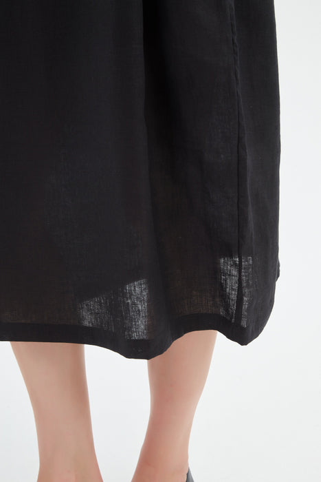 Contrast Trim Ovoid Dress