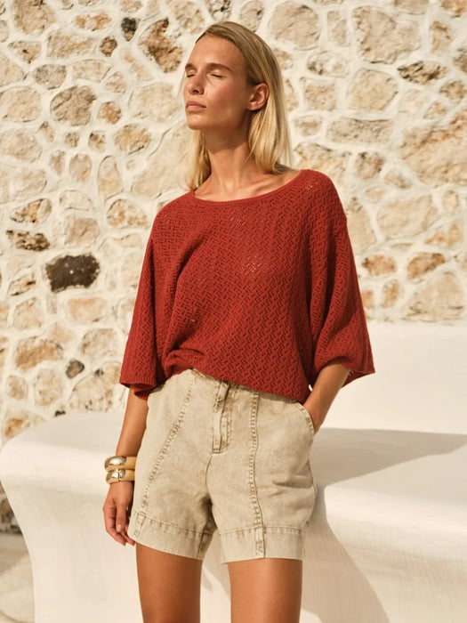 Mila Pointelle Top