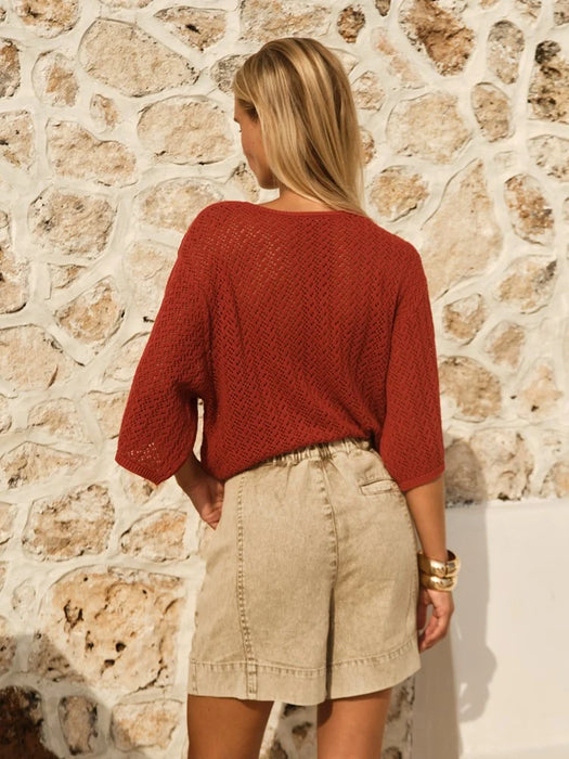 Mila Pointelle Top