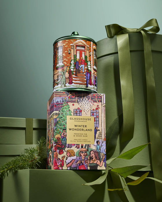 Christmas Glasshouse Candle - Winter Wonderland