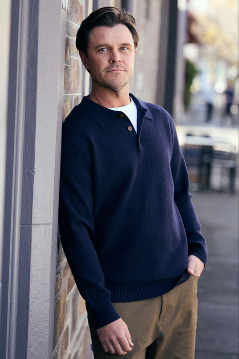 Lenny LS Polo - Navy (S)