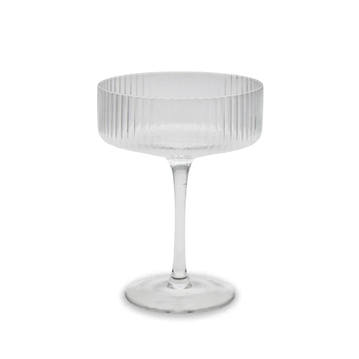 Hazel Ribbed Coupe Glass