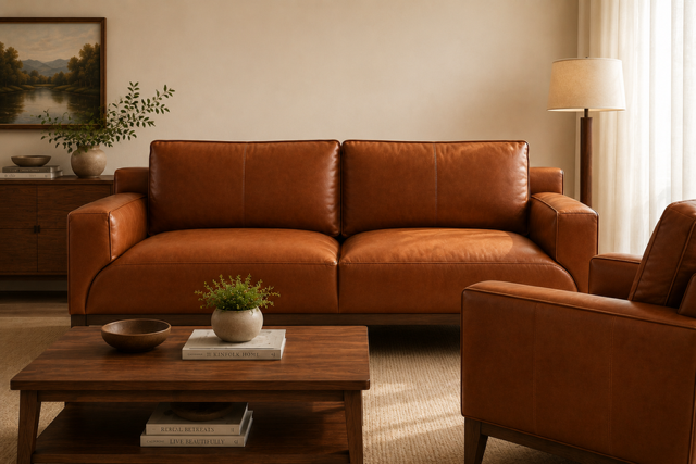 Husk Leather Sofa