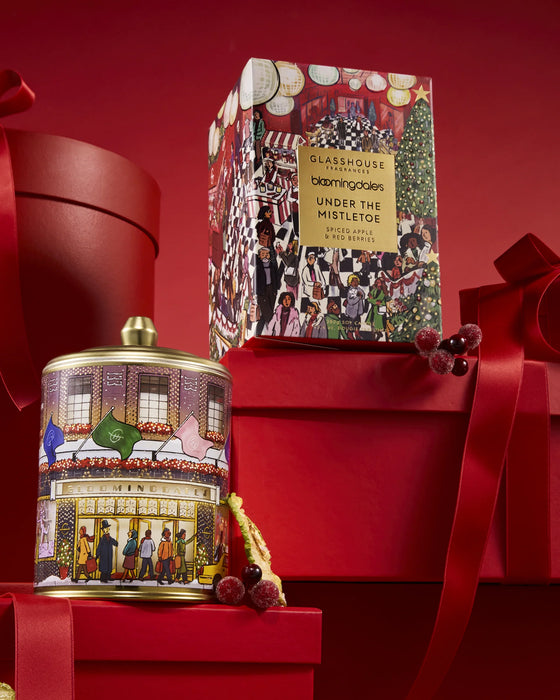 Christmas Glasshouse Candle - Under the Mistletoe