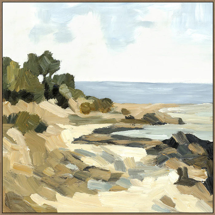 Beachside A Framed Canvas