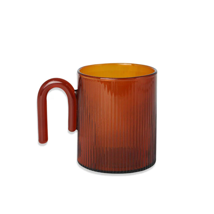 Archer Ribbed Glass Cup