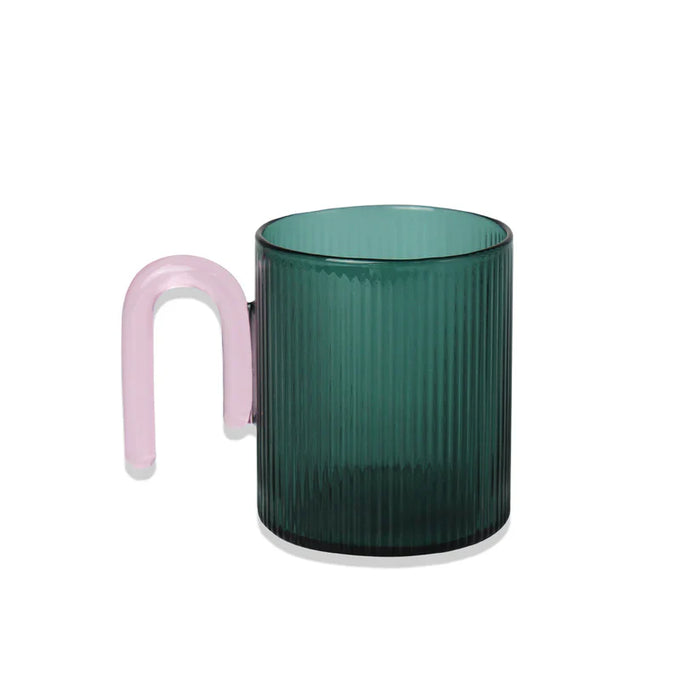 Archer Ribbed Glass Cup