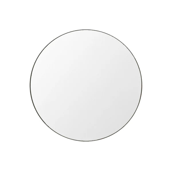 Flynn Round Mirror in Black