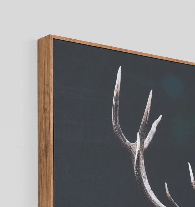 Meadow Deer Framed Canvas
