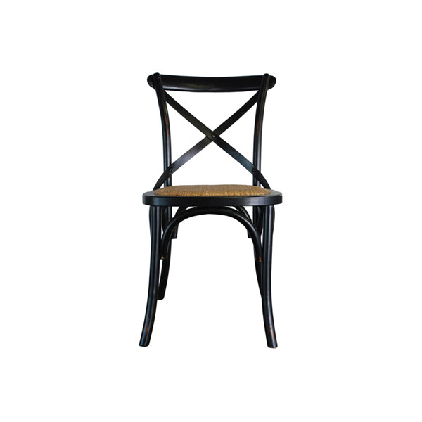 Crossback Dining Chair in Black